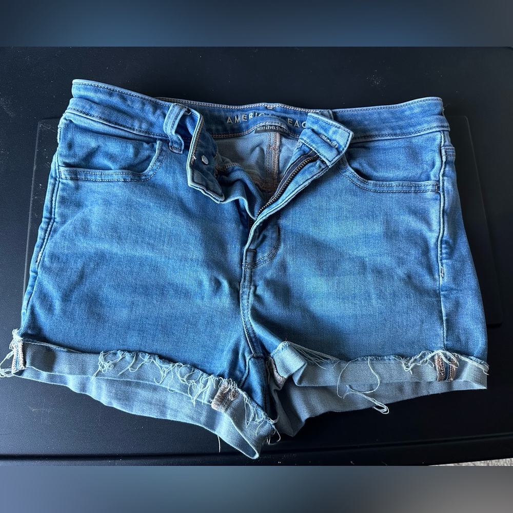 American eagle hi rise shortie shorts size 10
